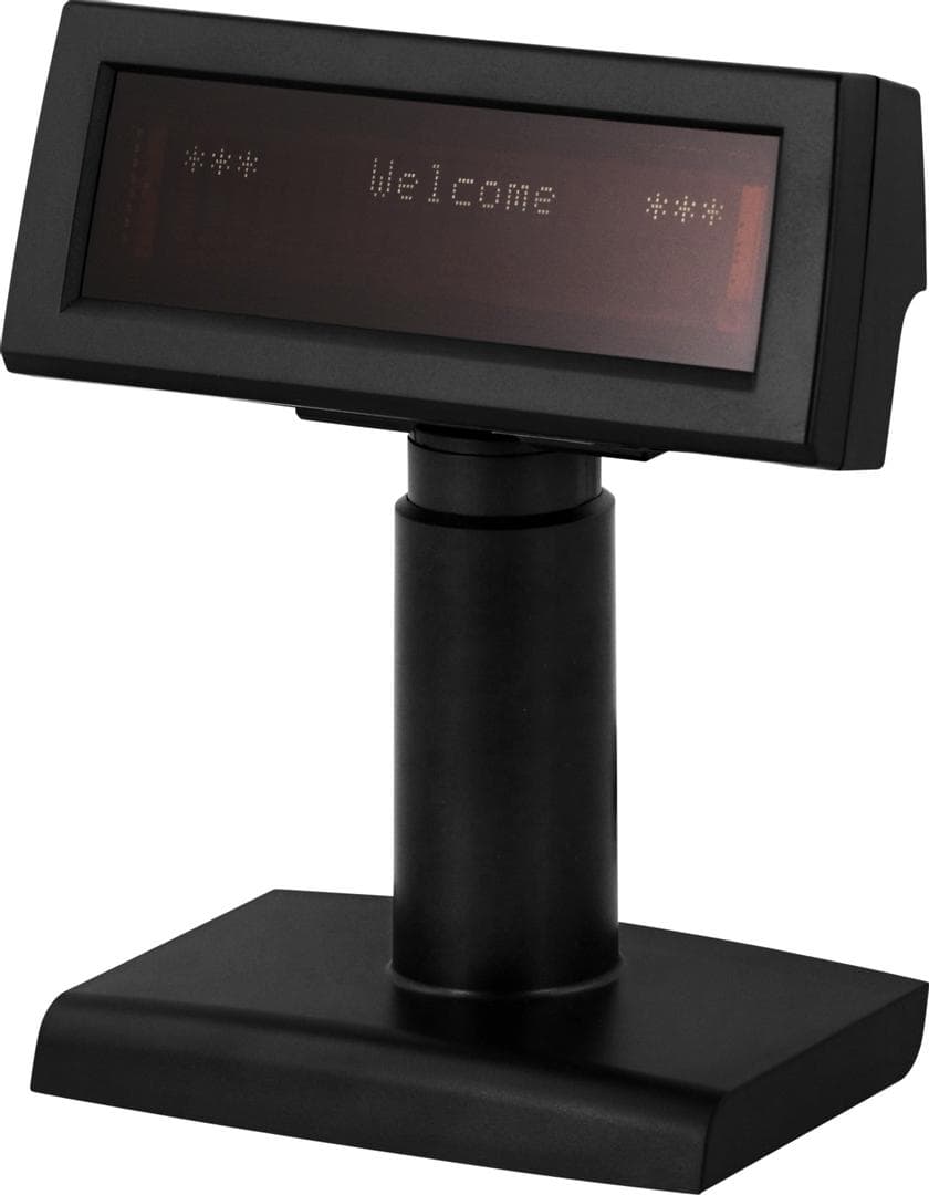 DELTACO - Customer display, 2x20 characters, USB, black