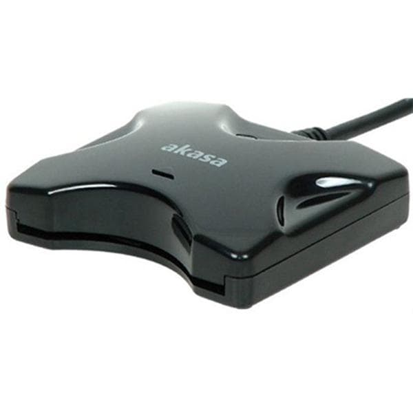 AKASA - Ekstern Smartkortleser ID og smartkort kompatibel, ISO7816, USB 2.0, 2000/XP/VISTA/7