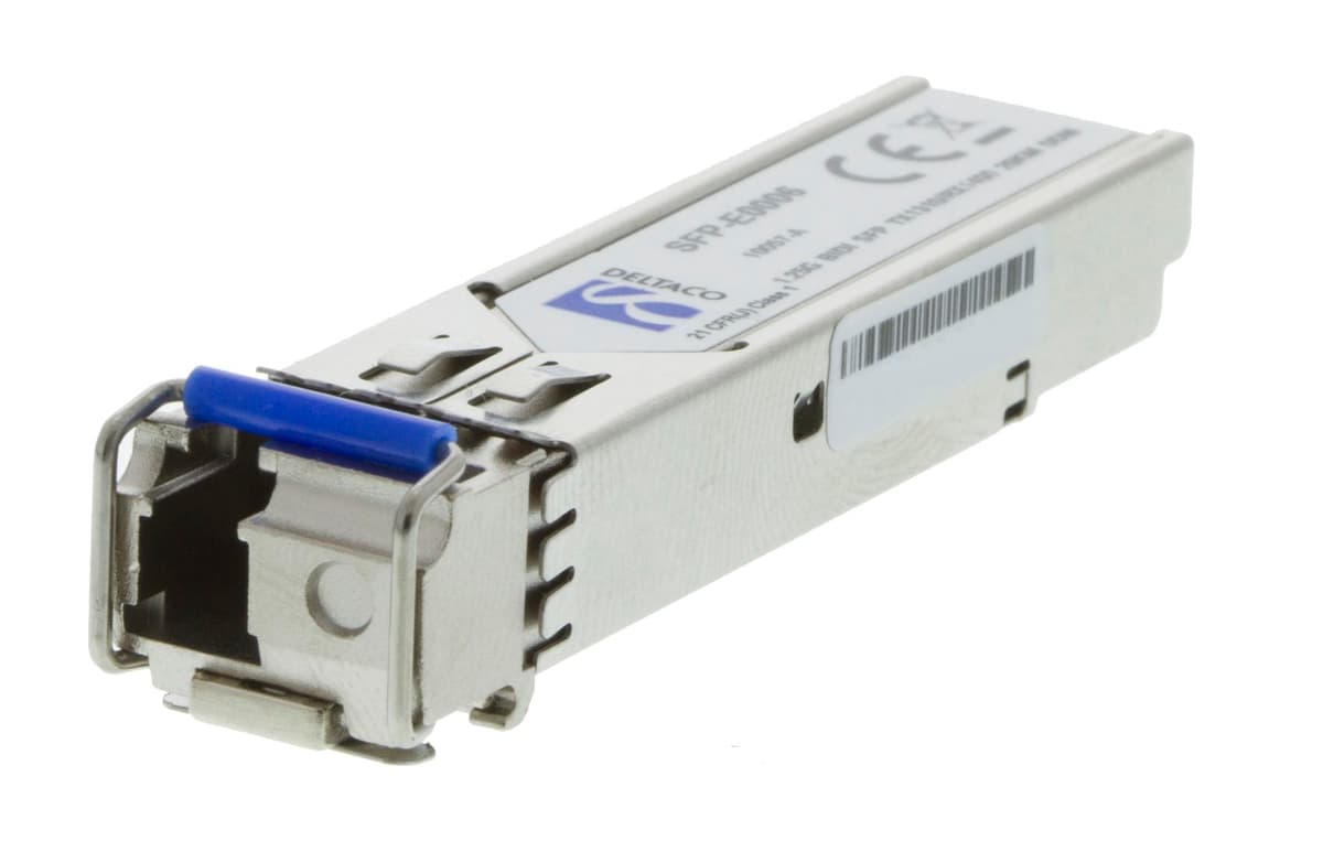 DELTACO - SFP 1000Base-BX-U , 1310tx/1550rx, 20km, Cisco GLC-BX-U