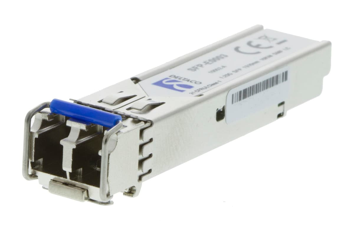DELTACO - SFP 1000Base-LX, LC, 1310nm, 20km, Single-Mode, Transceiver