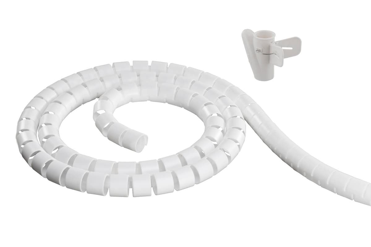 DELTACO - Nylon cable puller, Tools included, 10m, white