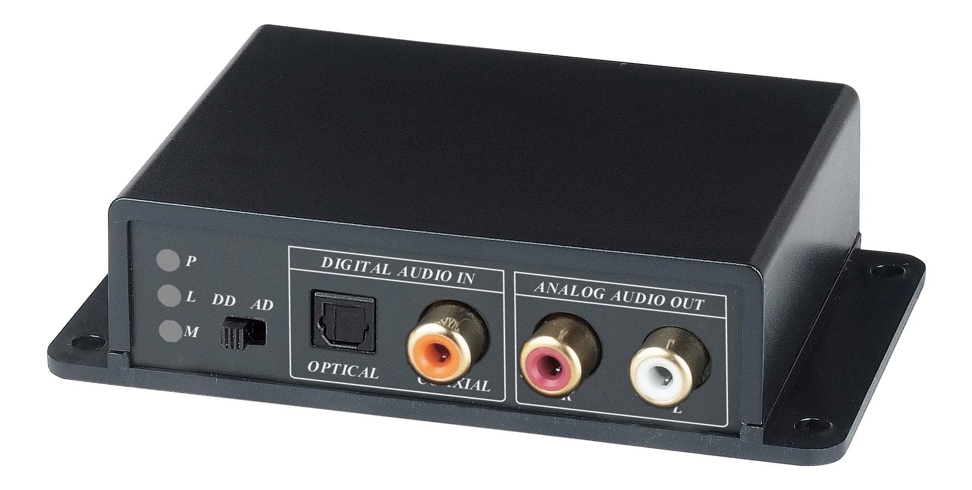 DELTACO - AC01 | 2-Way Digital / Analog Converter | Black