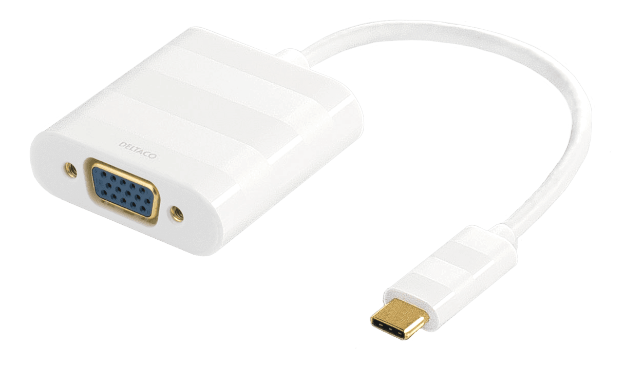 DELTACO - Like USBC-VGA but white blister