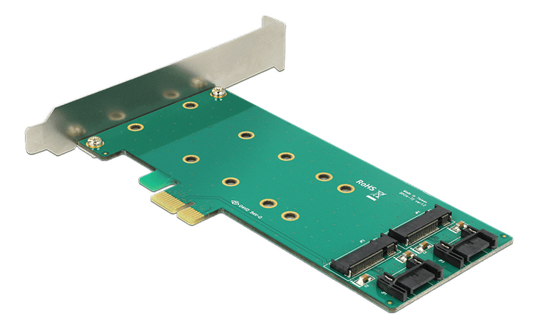 DELOCK - PCI Express Card >2 x internal M.2 key B 110 mm Low Profile Form Fact