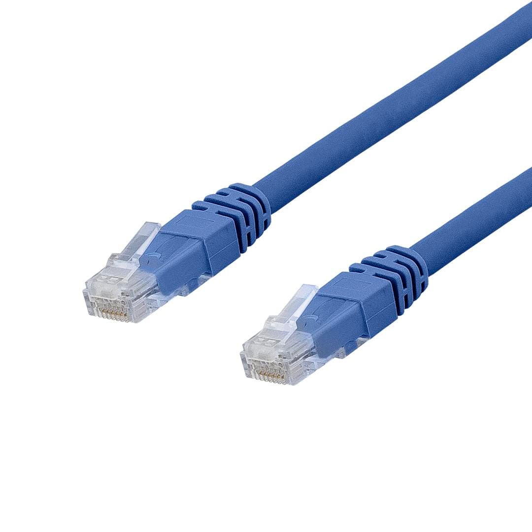 DELTACO - U / UTP Cat6a patch cable, LSZH, 20m, Blue