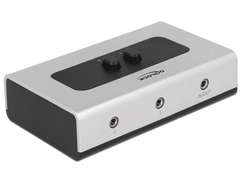 DELOCK - Switch Stereo Jack 3.5 mm 2 port manual bidirectional