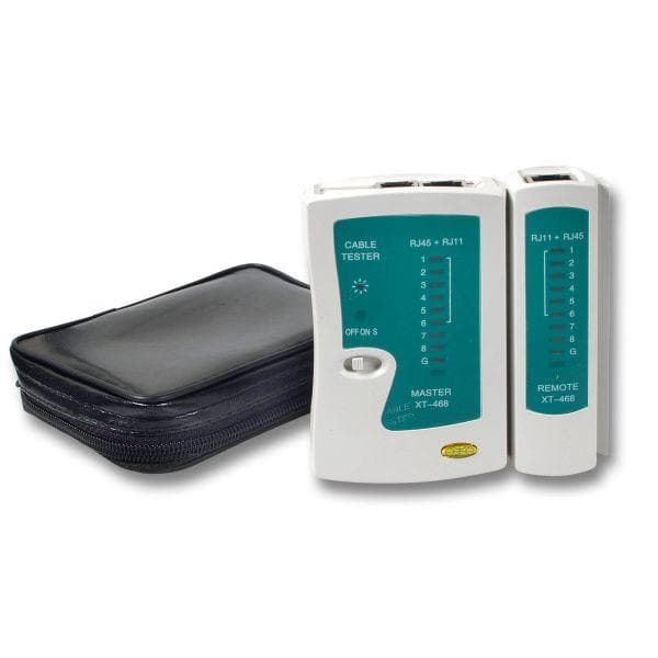 DCI - tester for RJ45/RJ12 kabling Todelt. MD-100