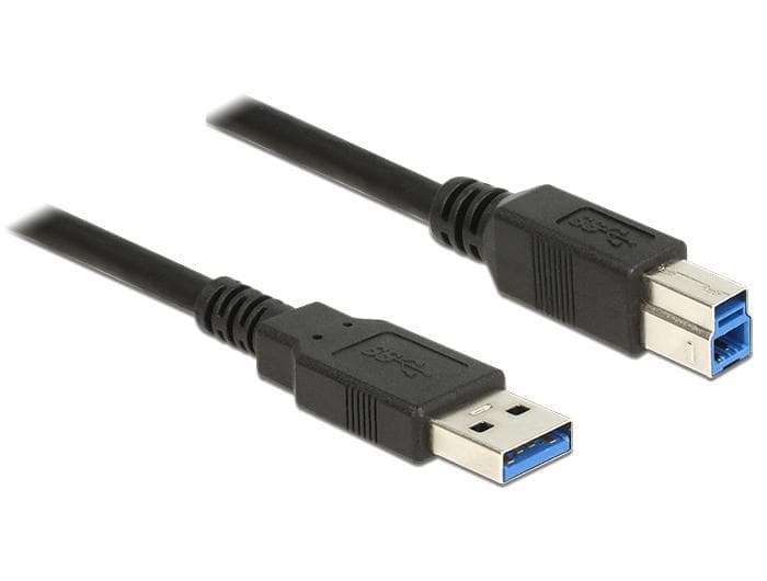 DELOCK - Cable USB 3.0 Type-A male > USB 3.0 Type-B male 5m black