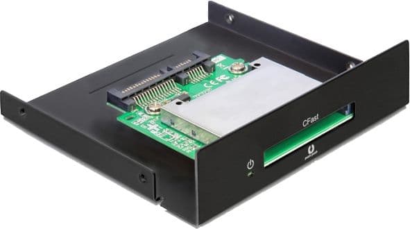 DELOCK - minneskortläsare, intern/3,5", SATA, CFast