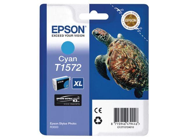 EPSON - T157 Cyan Cartridge - Retail Pack Stylus Photo R3000