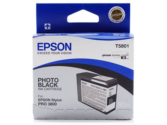 EPSON - Ink Cart/black  80ml f Stylus PRO3800