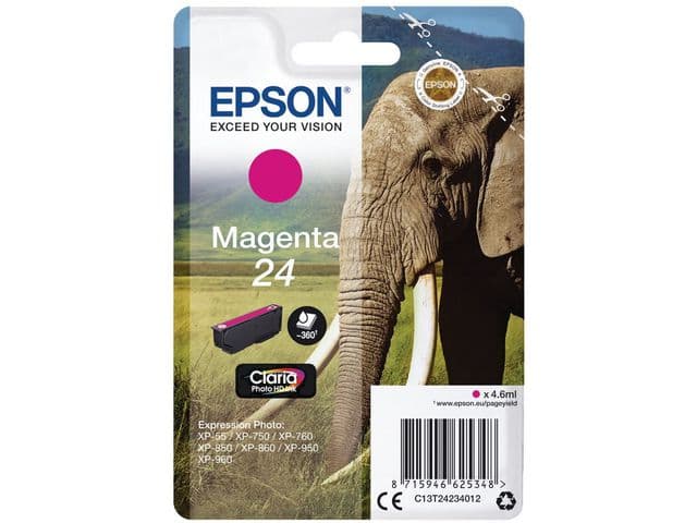 EPSON - Ink/24XL Elephant 8.7ml MG