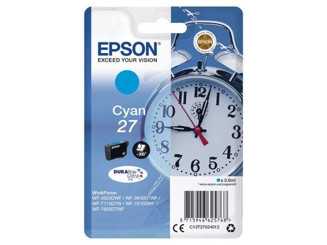 EPSON - Ink/27 Alarm Clock 3.6ml CY