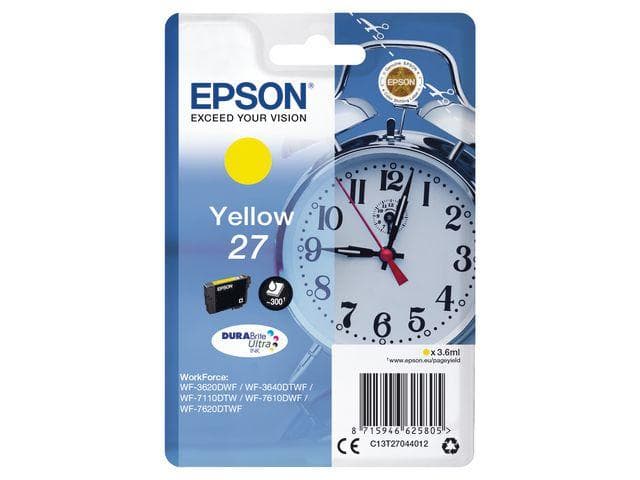 EPSON - Ink/27 Alarm Clock 3.6ml YL