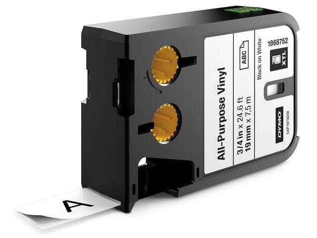 DYMO - XTL TAPE VINYL PERMANENT ENDLESSLY 19MM X 7M BLACK SUPL