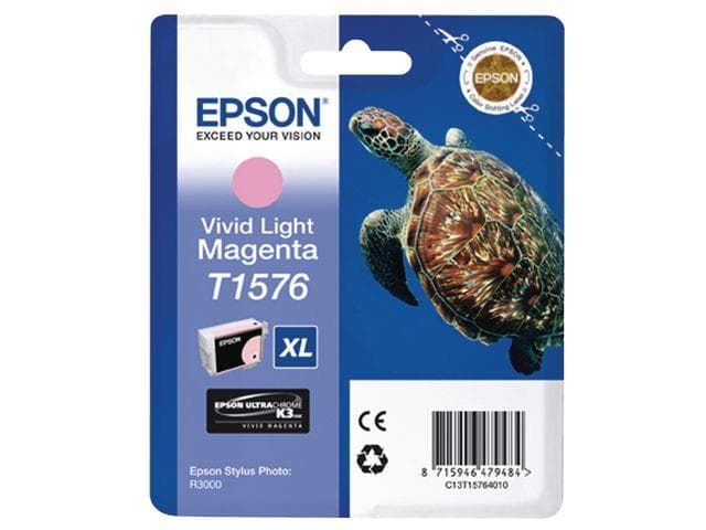 EPSON - T157 Vivid Light Magenta Cartridge - Retail Pack Stylus Photo R3000