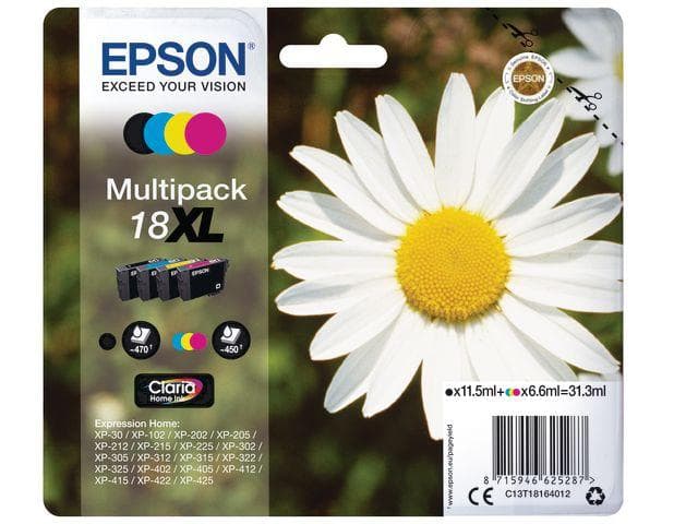 EPSON - Ink/18XL Daisy 6.6ml CMY 11.5ml BK