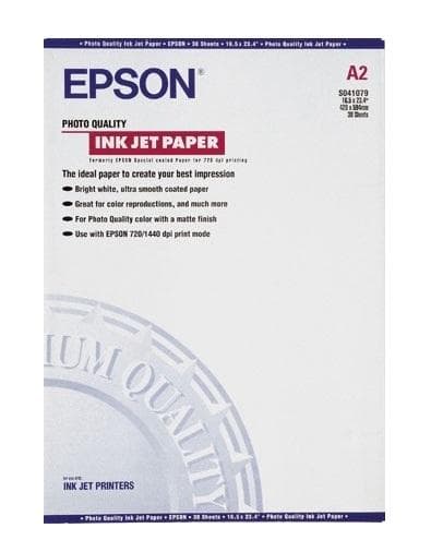 EPSON - INKJET PHOTO QUALITY PAPER A2 30CT NS