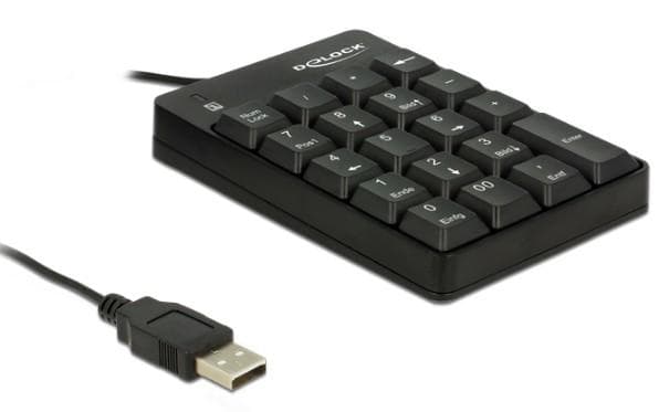 DELOCK - USB Key Pad 19 keys black
