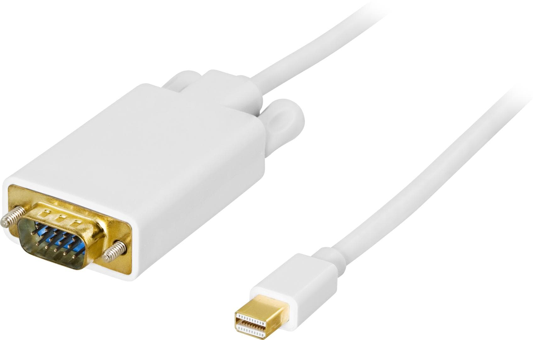 DELTACO - DisplayPort cable White 2m