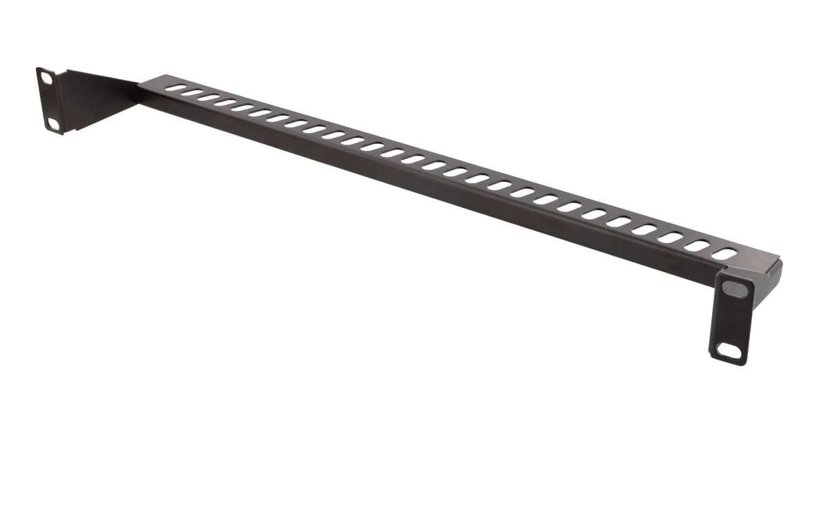 DELTACO - Cable support for 19" mounting, 1U, black