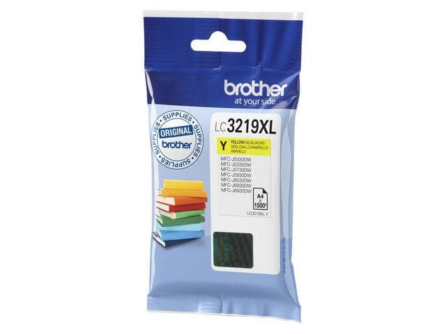 BROTHER - LC-3219XLY INKCARTRIDGE YELLOW 1500 PAGES ISO STANDARD 24711 SUPL