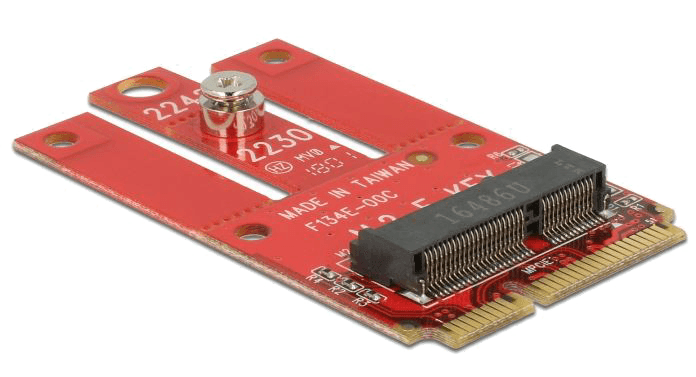DELOCK - Adapter Mini PCIe > M.2 Key E slot