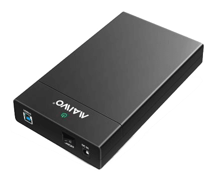 DELTACO - External HDD enclosure, USB 3.0, 3,5" HDD, USB-A, black