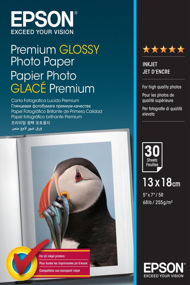 EPSON - PREM GLOSS P/PAPER 13X18 30 SHEETS