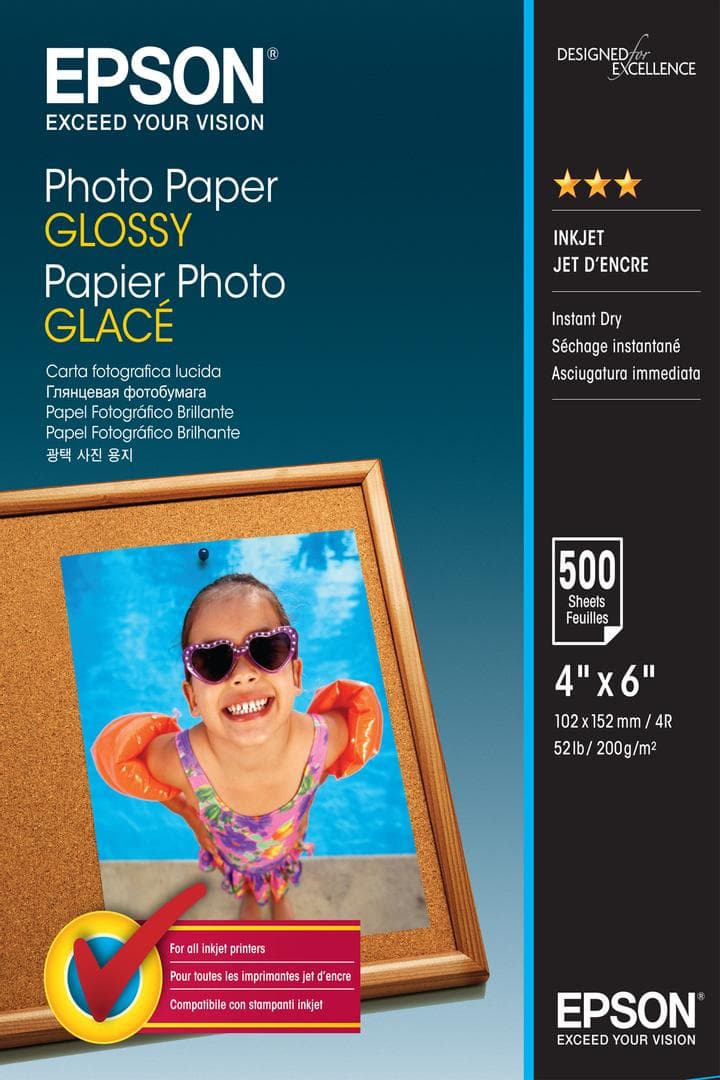 EPSON - Photo Paper Glossy 10x15cm 500 sheet