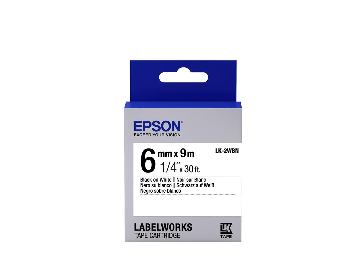 EPSON - TAPE - LK2WBN STD BLK/WHT 6/9 . SUPL