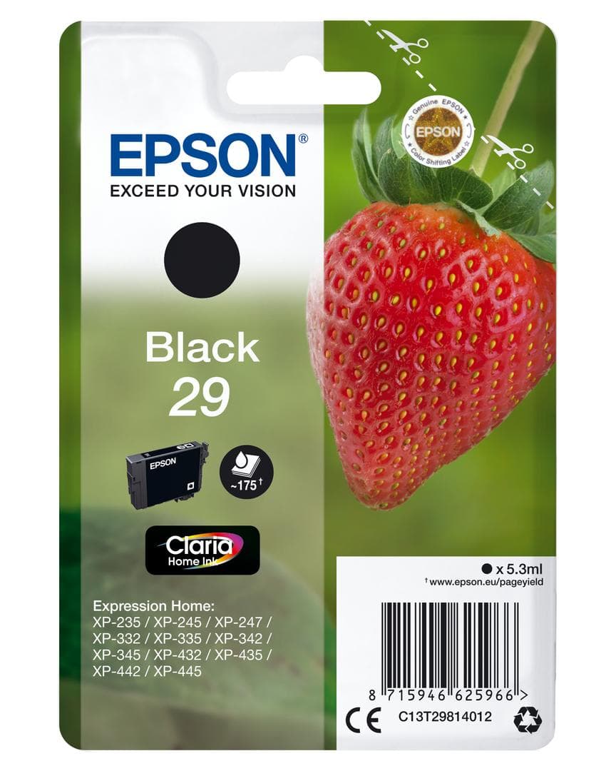 EPSON - Ink/29 Strawberry 5.3ml BK
