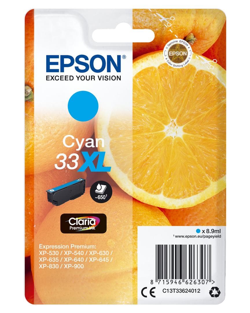 EPSON - Ink/33XL Oranges 8.9ml CY