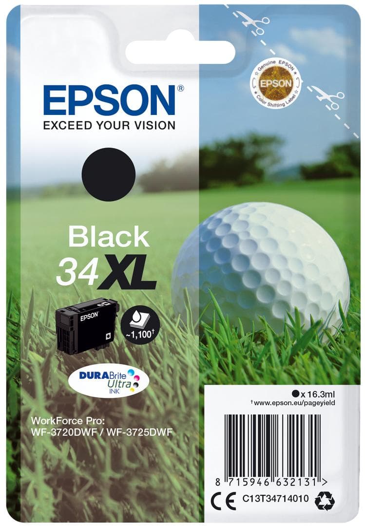 EPSON - T3471 Black ink w/alarm XL