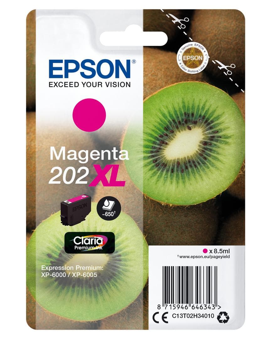 EPSON - SINGLEPACK MAGENTA 202XL KIWI CLARA PREMIUM INK SUPL