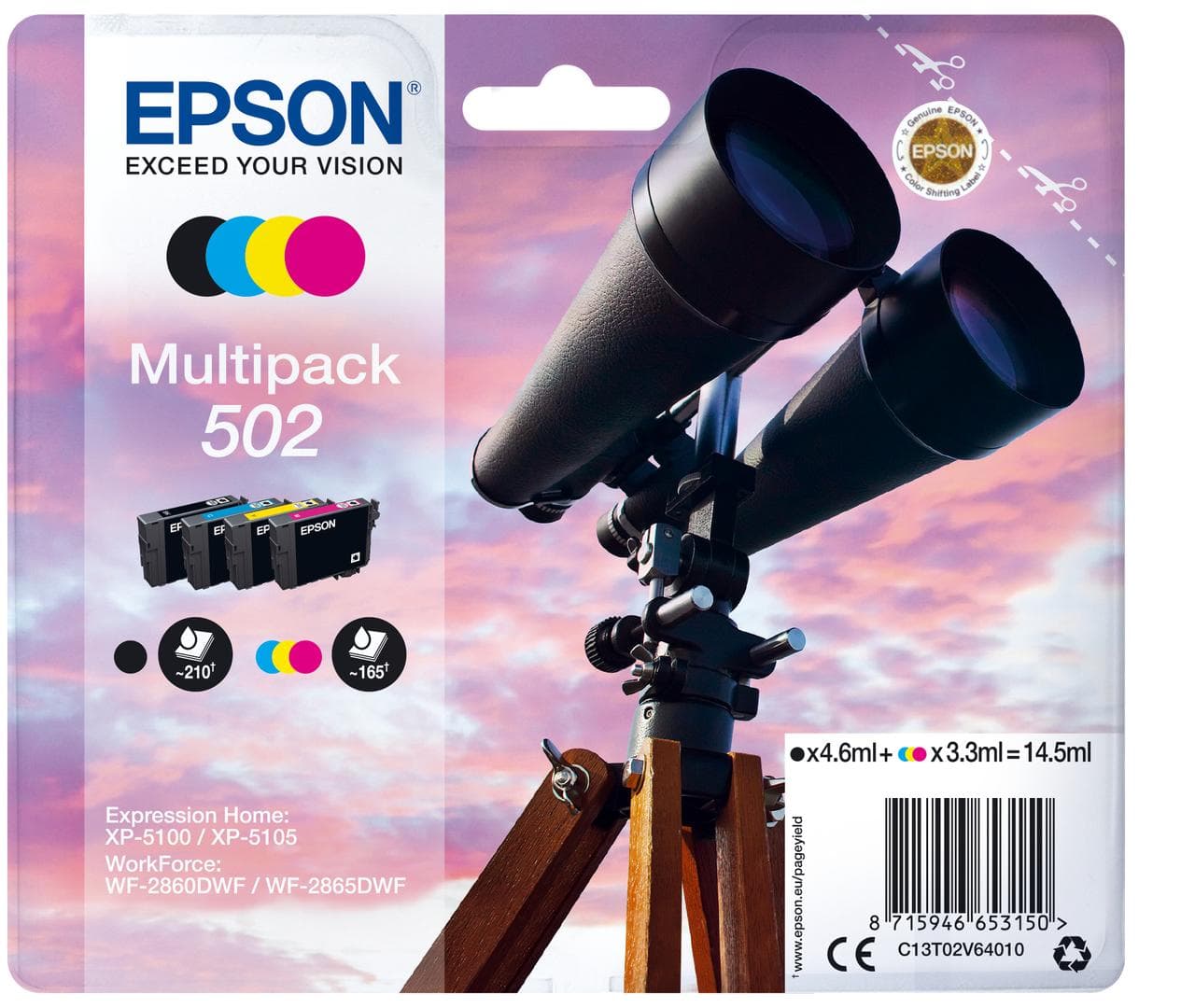 EPSON - Ink/502 Binocular CMYK SEC