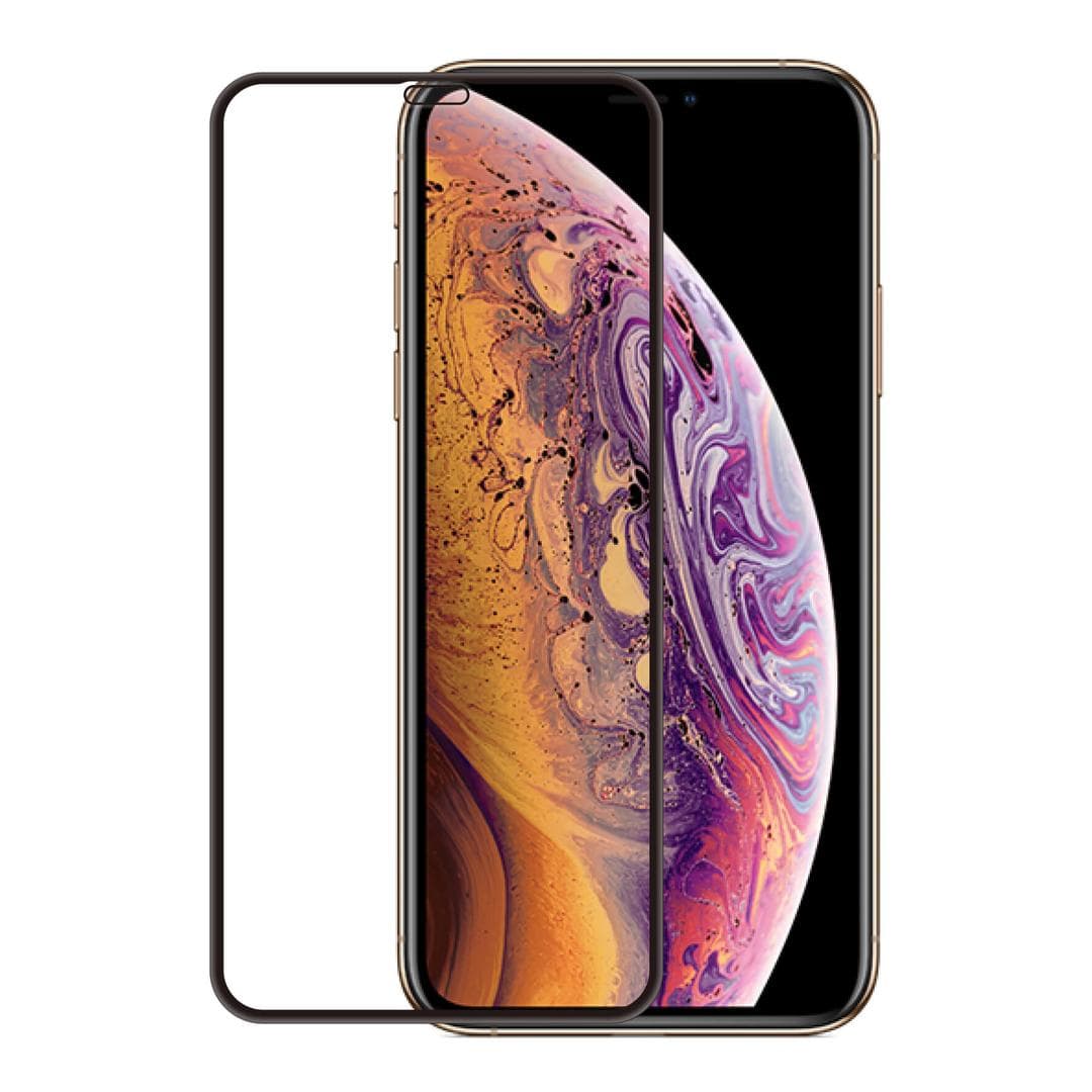 GEAR - Herdet Glass 3D Gum Full Cover Svart iPhoneXs Max/11 Pro Max inkl. monteringsramme