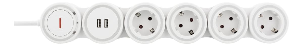 DELTACO - GT-290 Power strip 1.4m
