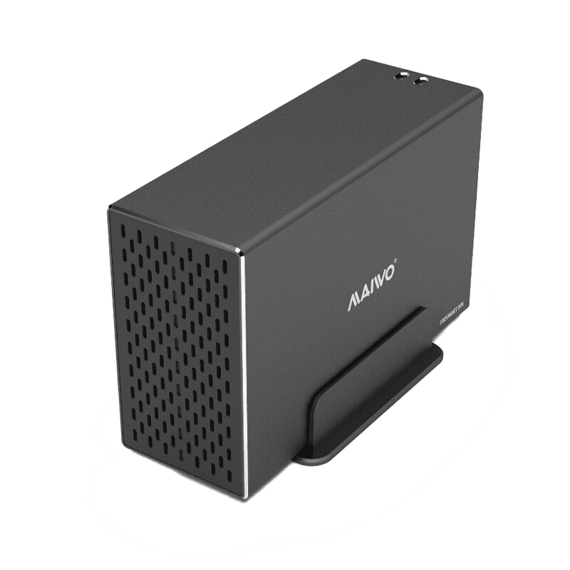 DELTACO - External HDD enclosure, USB 3.1 Gen2, 3,5" HDD, USB-A, black