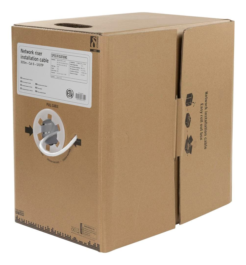 DELTACO - U/UTP Cat6 305m White