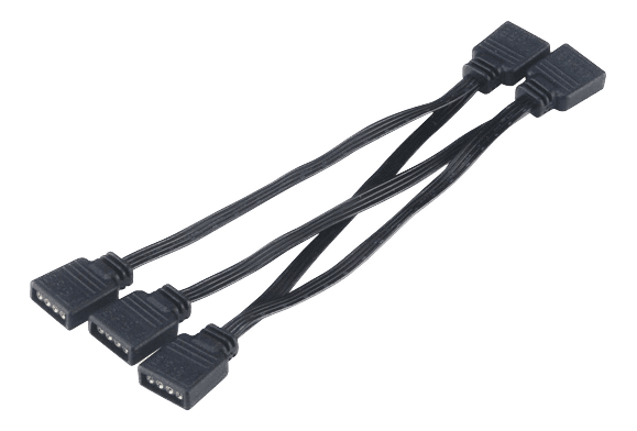 AKASA - 4-in-1 RGBLEDconnector multiplier cable