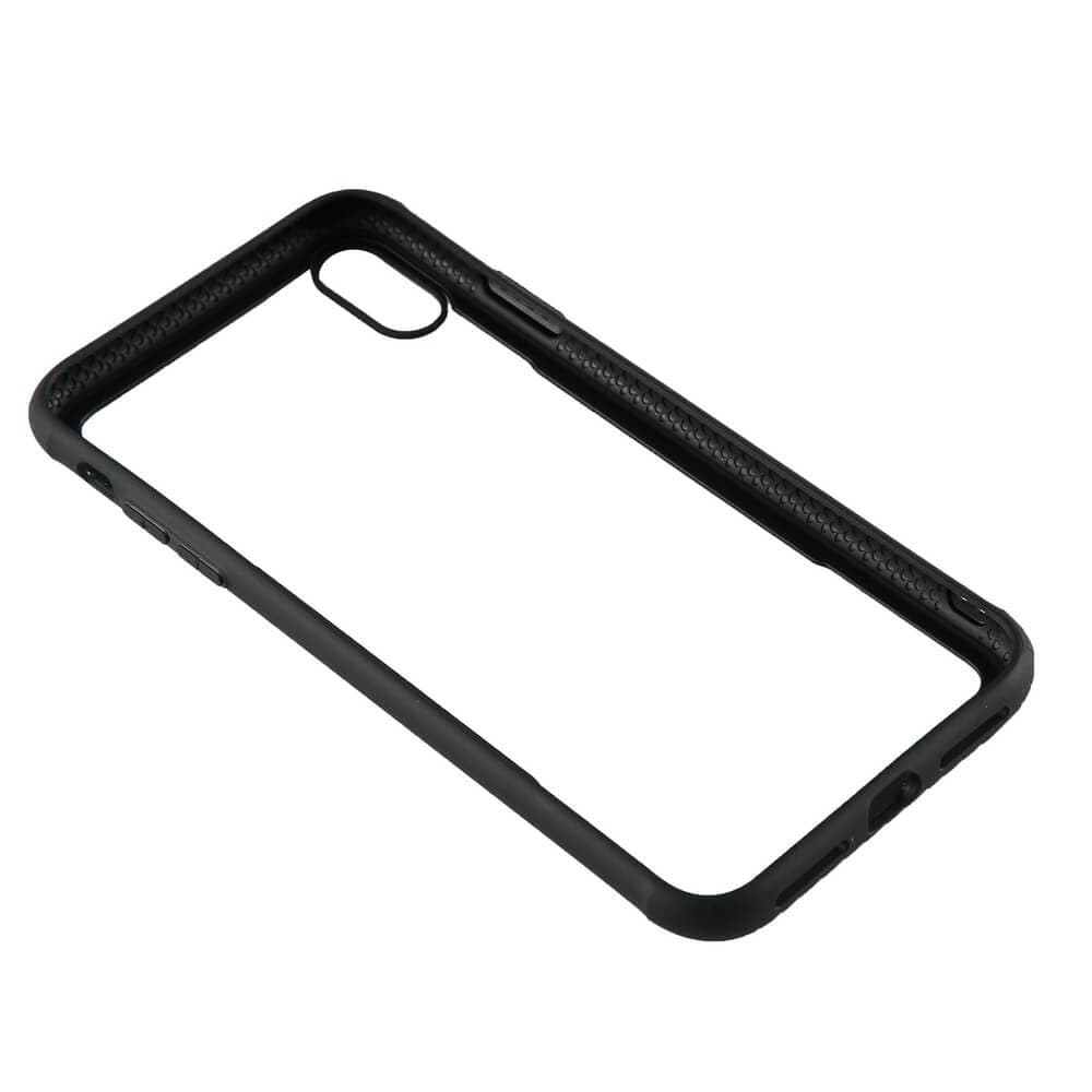 GEAR - Mobildeksel med Temperert Glass Svart iPhone X/Xs Max  6,5"