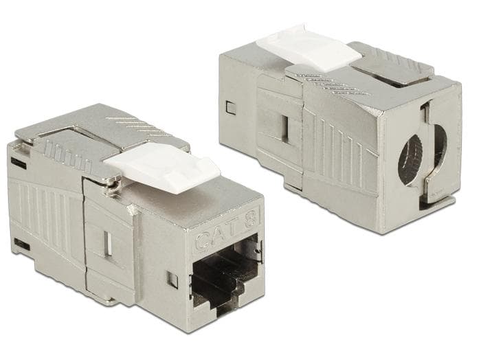 DELOCK - Keystone Module RJ45 jack Cat.8 toolfree