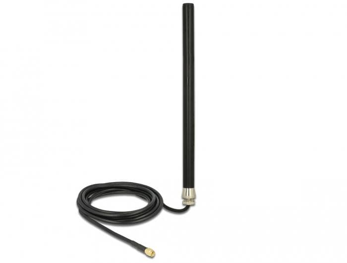DELOCK - LTE UMTS GSM Antenna SMA plug 3 dBi omnidirectional fixed with connect