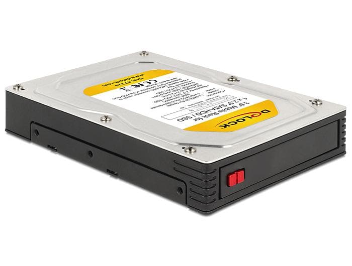 DELOCK - Wechselrahmen SATA 3,5 -> 1x 2,5 SATA SSD/HDD Bu/Bu
