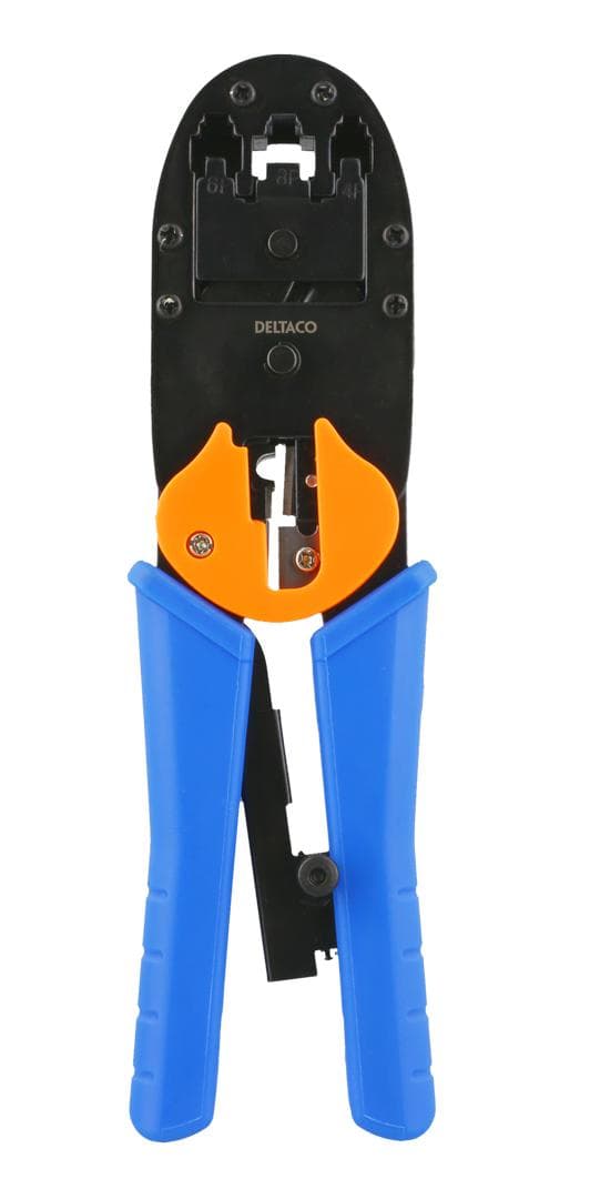 DELTACO - Modular tool for 4/6/8-pin with cutter / peeler