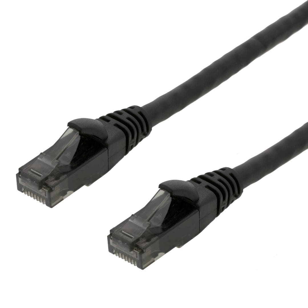 DELTACO - High Flexible U/UTP Cat.6 patch cable, 24AWG, TPE, 3m, Black