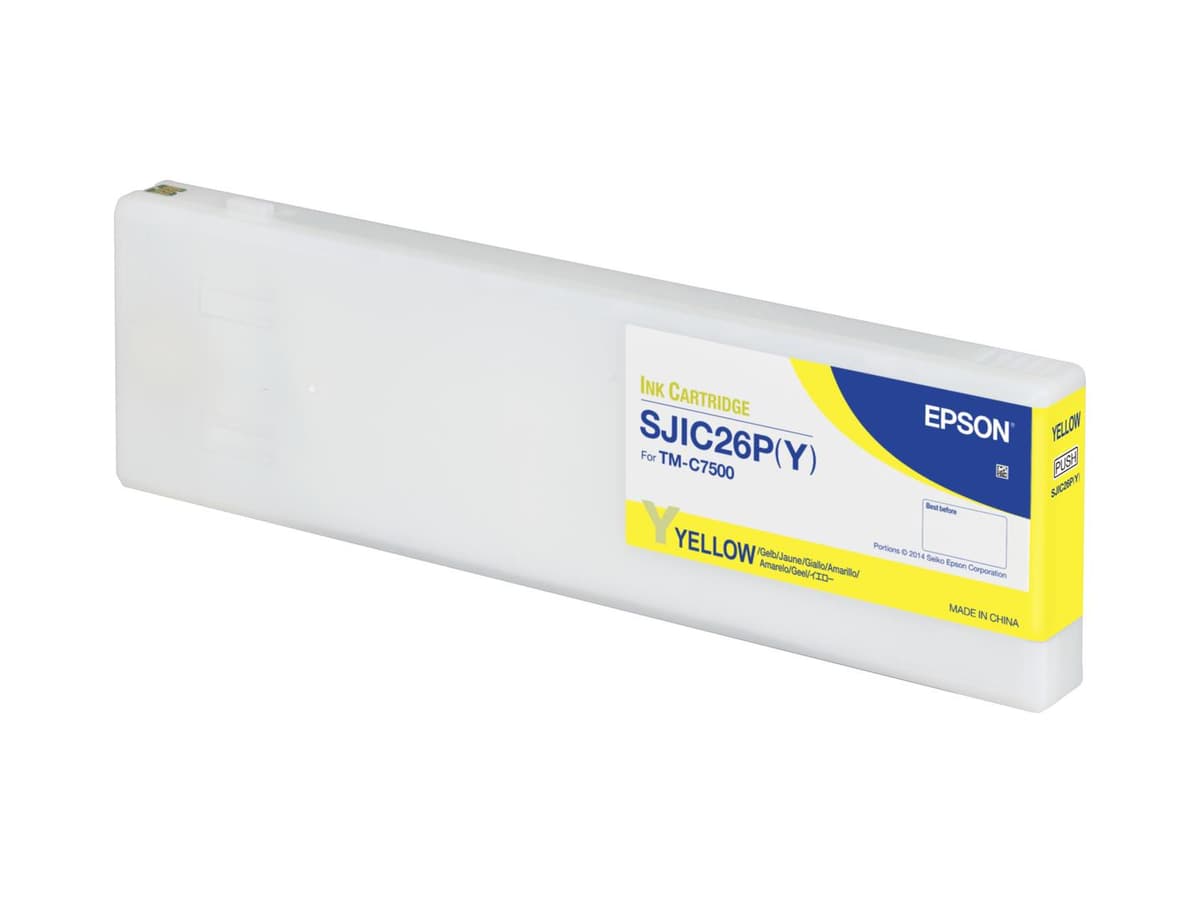 EPSON - SJIC26P(Y) INK CARTRIDGE YLLW COLORWORKS C7500 SUPL