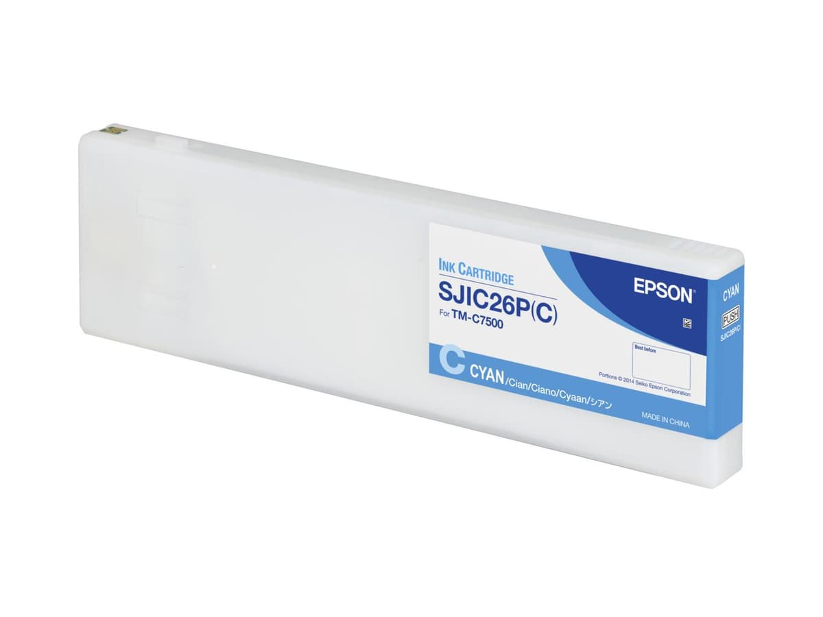 EPSON - SJIC26P(C) INK CARTRIDGE CYAN COLORWORKS C7500 SUPL