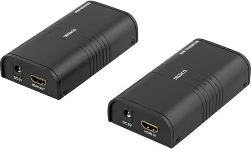 DELTACO - Ethernet HDMI Extender 120M 1080P CAT6 Svart